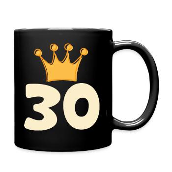 30 years anniversary - Full Colour Mug - black - Right