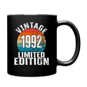 Année de naissance 1992 Vintage Limited Edition Retro - Mug uni - noir - Droite