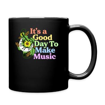 C’est une bonne journée pour faire un bracelet cadeau de professeur de musique - Mug uni - noir - Droite