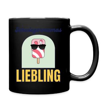 Schwiegermamas Liebling - Tasse einfarbig - Schwarz - Rechts