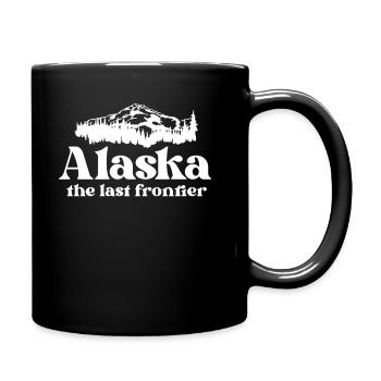 Alaska The Last Frontier State Shirt Vacation - Full Colour Mug - black - Right