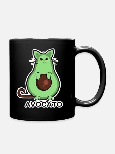 Avocato - Tasse einfarbig - Schwarz