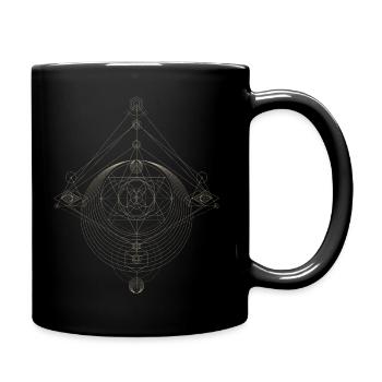 Abstract dot design - Full Colour Mug - black - Right