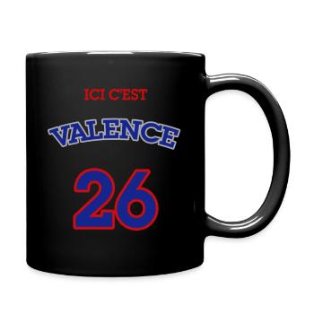 T-shirt Valence ⭐ Ici c'est Valence - Mug uni - noir - Droite
