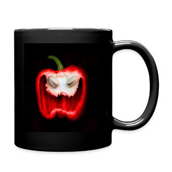 rire démoniaque rouge pour Halloween - Mug uni - noir - Droite