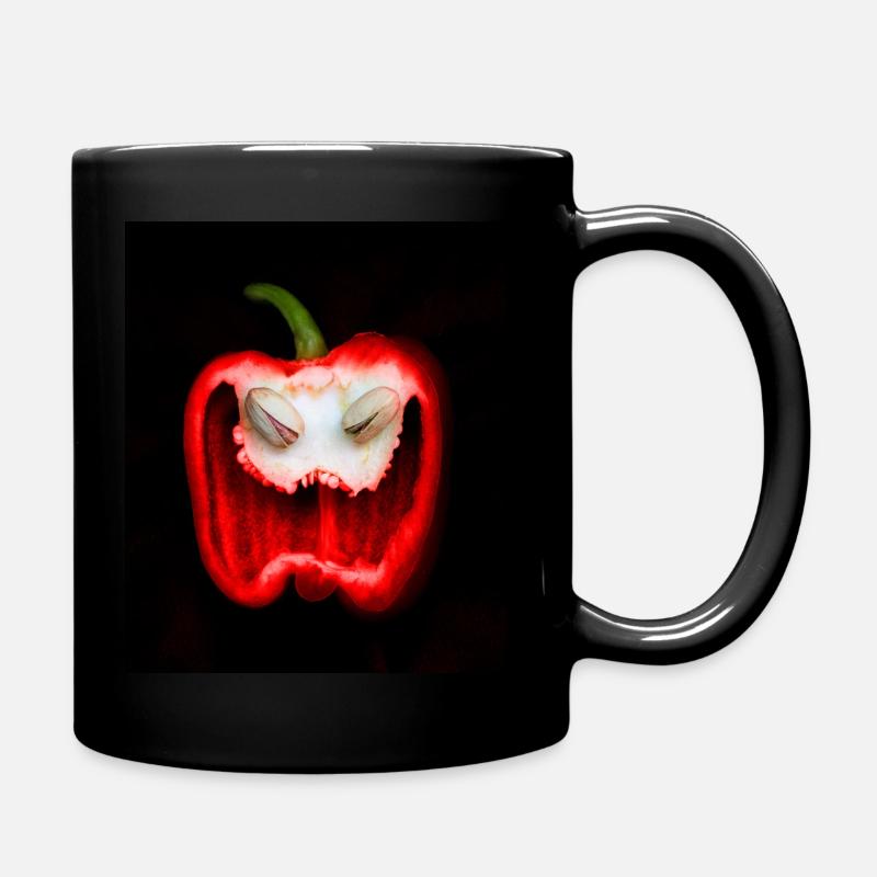 rire démoniaque rouge pour Halloween - Mug uni - noir