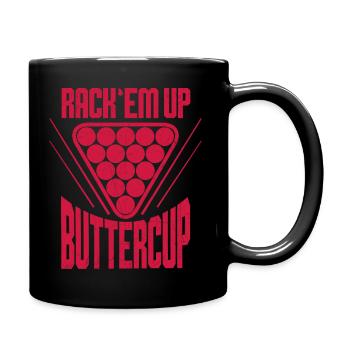 Rack Em Up - 8 Jeux de billard à balles Amoureux de la piscine - Mug uni - noir - Droite