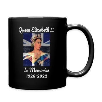 reine elizabeth 2 Les souvenirs 1926 -2022 - Mug uni - noir - Droite