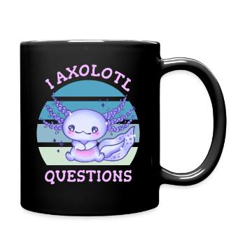 I axolotl questions - Tasse einfarbig - Schwarz - Rechts
