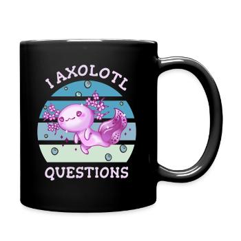 I axolotl questions - Tasse einfarbig - Schwarz - Rechts
