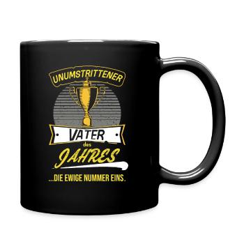 Trophäe Pokal für Vater des Jahres Vatertag - Tasse einfarbig - Schwarz - Rechts