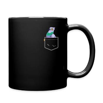 Pigeon Pocket Enfants Garçons Filles Propriétaire d’oiseaux Amoureux - Mug uni - noir - Droite