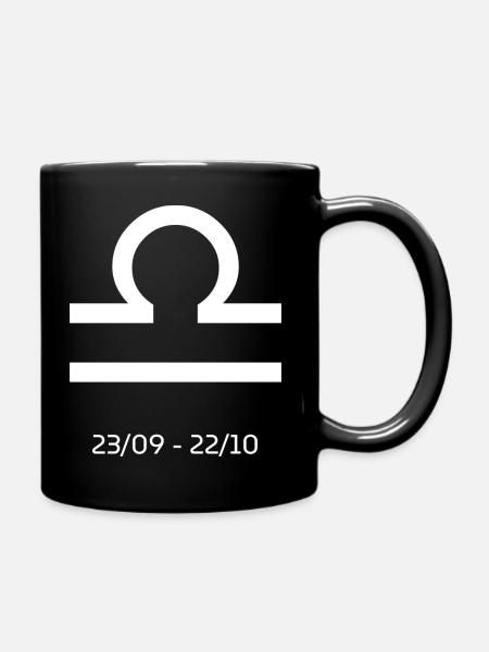 Zodiaque Signe astrologique Balance - Mug uni - noir