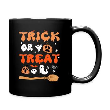 Truc ou friandise effrayant costume d’Halloween drôle - Mug uni - noir - Droite