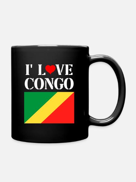 i love Congo - Mug uni - noir