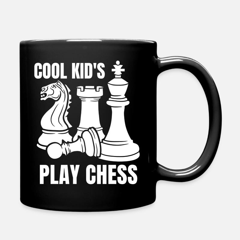 cool Kids play Chess - Tasse einfarbig - Schwarz