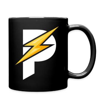 Padel - Geschenk für Padelspieler - Tasse einfarbig - Schwarz - Rechts