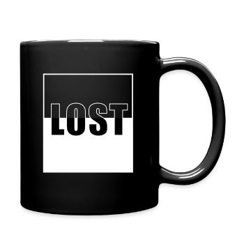 Lost blanc - Mug uni - noir - Droite