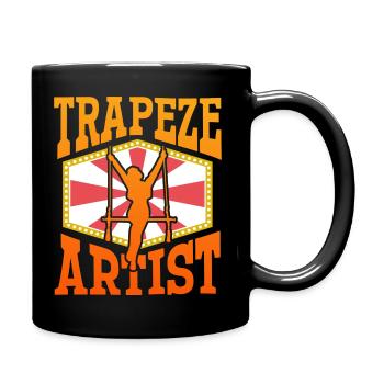Trapeze Artist – Circus Performer Circus Lover - Full Colour Mug - black - Right