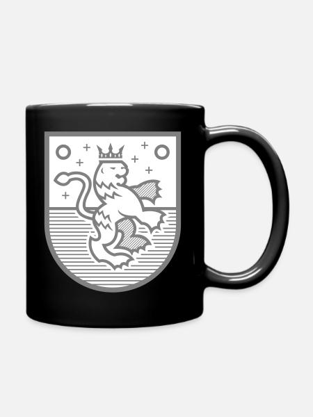 Heraldik - Tasse einfarbig - Schwarz