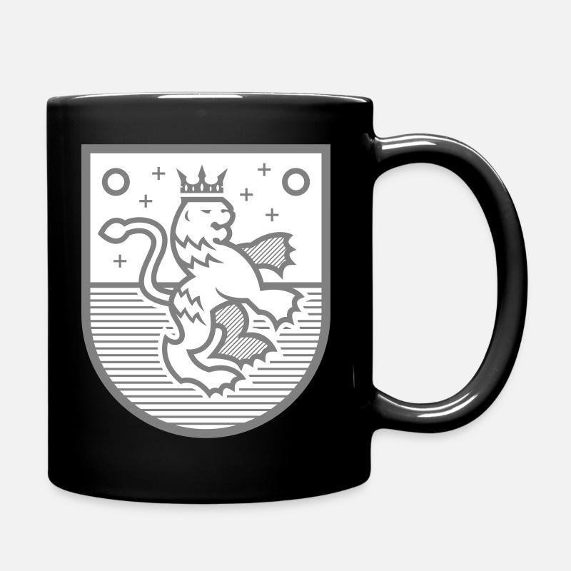Heraldik - Tasse einfarbig - Schwarz