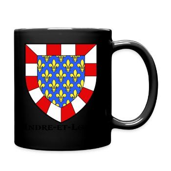 blason Indre et Loire touraine - Mug uni - noir - Droite