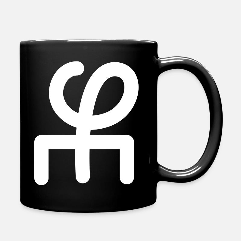 Liebe Grüße - Wanyiyi-Weiß - Tasse einfarbig - Schwarz