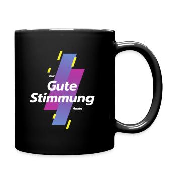 gute stimmung - Tasse einfarbig - Schwarz - Rechts
