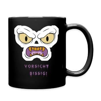 Caution snappy - Full Colour Mug - black - Right