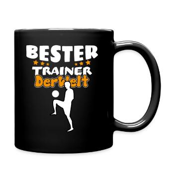 Bester Trainer der Welt - Tasse einfarbig - Schwarz - Rechts