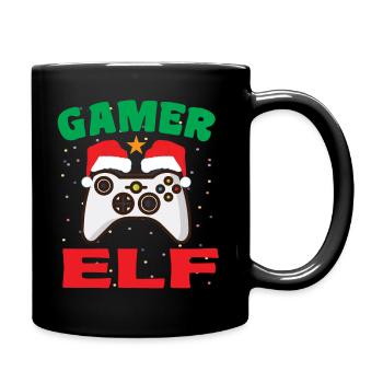 Gamer Elf - Tasse einfarbig - Schwarz - Rechts