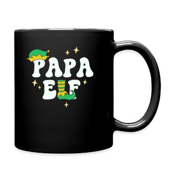 Papa Elf Matching Famille Noël Groupe Noël - Mug uni - noir - Droite