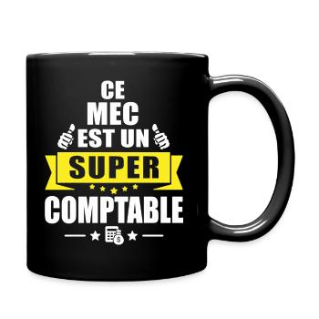 ce mec est un super comptable / cadeau comptable - Mug uni - noir - Droite