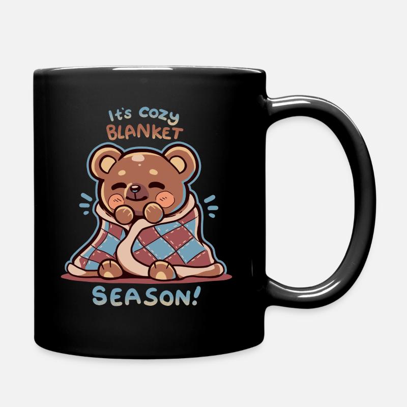 Gemütliche Deckensaison - Tasse einfarbig - Schwarz