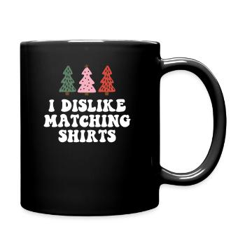 Je déteste les chemises de Noël assorties couple de Noël - Mug uni - noir - Droite