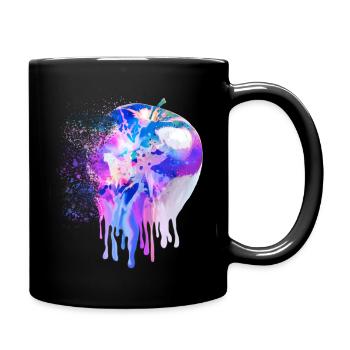 Apple - Full Colour Mug - black - Right