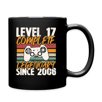 Cadeau d'anniversaire, Niveau 17 complete 2006 - Mug uni - noir - Droite