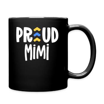 Proud Mimi Down Syndrome Grandma Family T21 - Full Colour Mug - black - Right