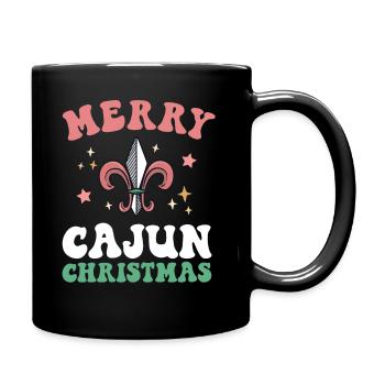Frohe Cajun Weihnachten Süd-Louisiana Weihnachten Neu - Tasse einfarbig - Schwarz - Rechts
