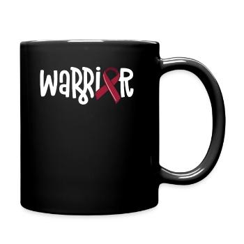Vascular Malformation Warrior Burgundy Hemangioma - Full Colour Mug - black - Right