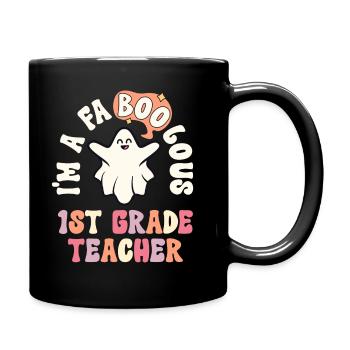 Lehrer Halloween Retro 1. Klasse Vintage First - Tasse einfarbig - Schwarz - Rechts