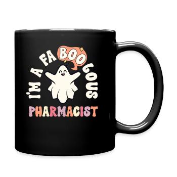 Faboolous Pharmacist Halloween Retro Pharmacy - Full Colour Mug - black - Right