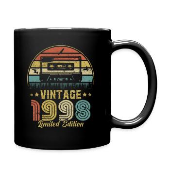 Vintage cassette 1998 - Full Colour Mug - black - Right