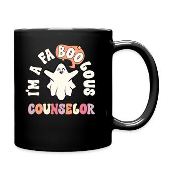Faboolous Berater Retro Halloween Schule - Tasse einfarbig - Schwarz - Rechts