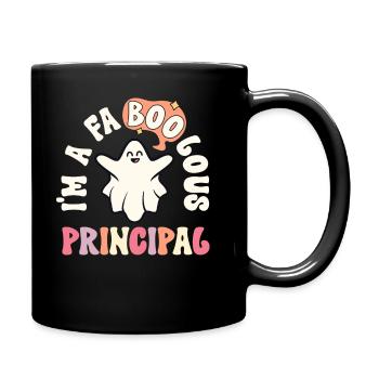 Faboolous Principal Retro Halloween Vintage - Full Colour Mug - black - Right