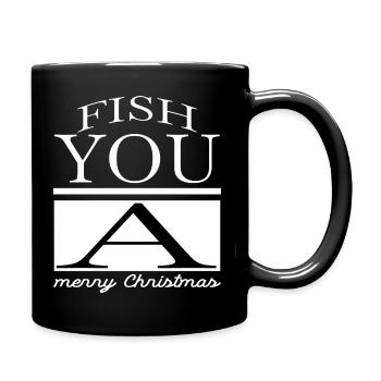 Idée cadeau canne à pêche aventure vacances à la plage - Mug uni - noir - Droite