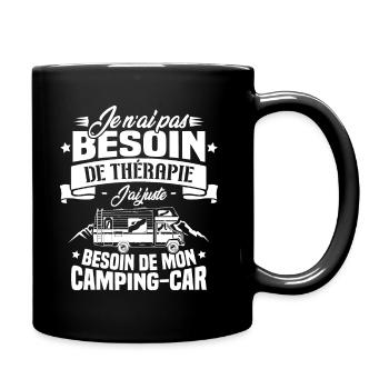 Pas besoin de thérapie, besoin de mon camping-car - Mug uni - noir - Droite