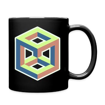 Question de perspective - Mug uni - noir - Droite