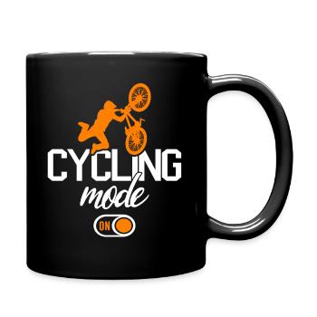 Mountain Bike Cyclist Funny Mountain Bike - Full Colour Mug - black - Right