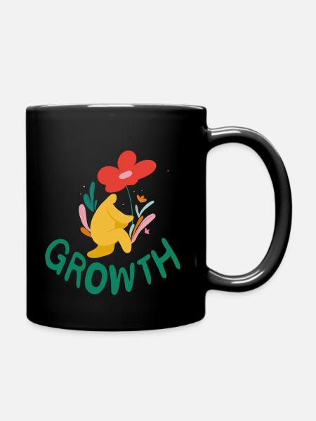 Growth - Tasse einfarbig - Schwarz
